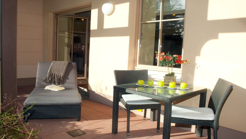 Terrasse am Appartement 19, © Residenz Seestern, Banse & Klaus GbR Terrasse am Appartement 19, © Residenz Seestern, Banse & Klaus GbR