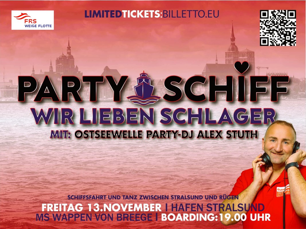 Partyschip - we houden van hits // © Heiko Krüger Partyschip - we houden van hits // © Heiko Krüger