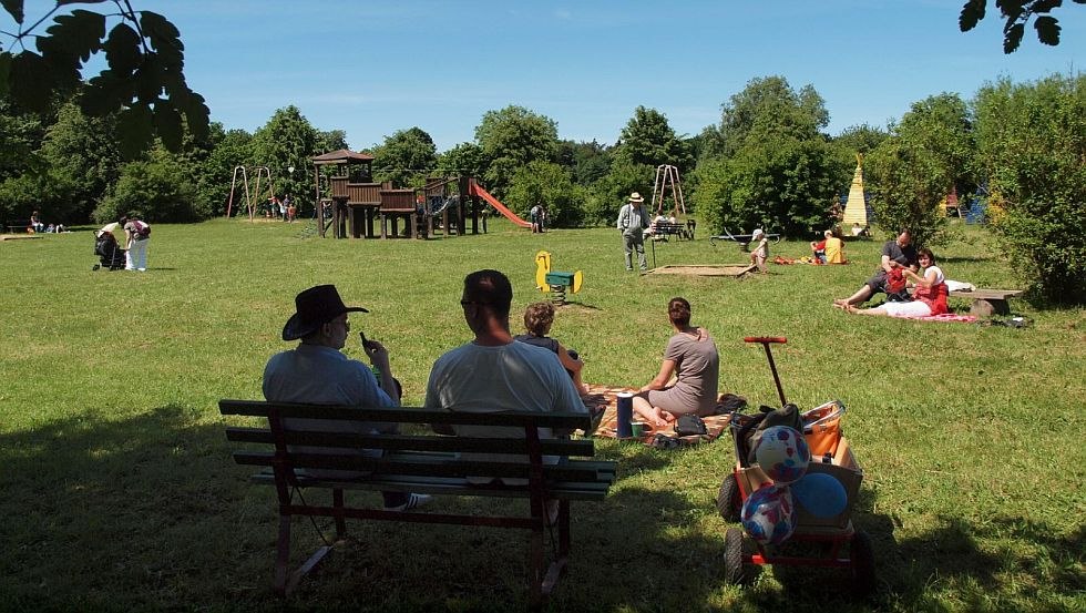 Het natuurbelevenispark is een bestemming voor het hele gezin // &copy; Naturerlebnispark Gristow