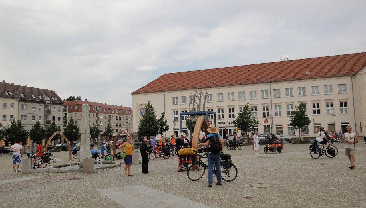 Marktplatz in Pasewalk, &copy; Nicole Spittel