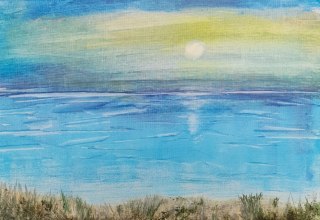 40x50, Leinwand, Encaustik, 2025 // &copy; Maria Lange