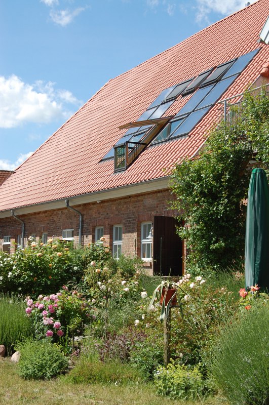 Die Ferienwohnung befindet sich im Obergeschoss. // &copy; &copy; Susanne Hoffmeister