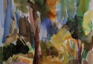 Aquarell, 2025, 32 x 24 cm // &copy; Anette Riesinger