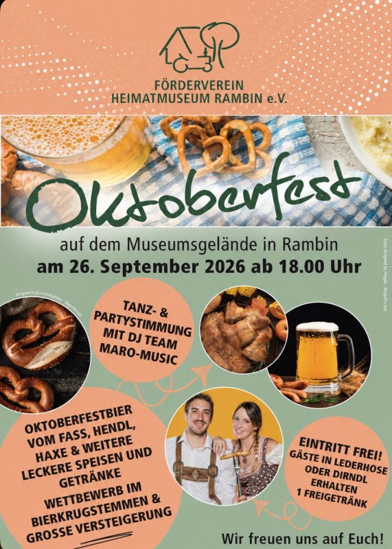 Flyer Oktoberfest // &copy; Heimatmuseum Rambin e.V.