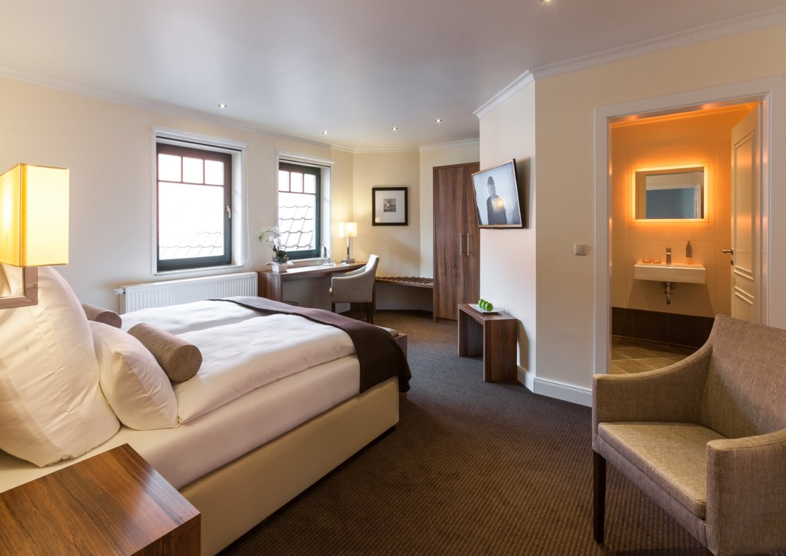 Een goede nachtrust in Hotel Mecklenburger Hof. // &copy; Hotel und Pension in der Nudeloper