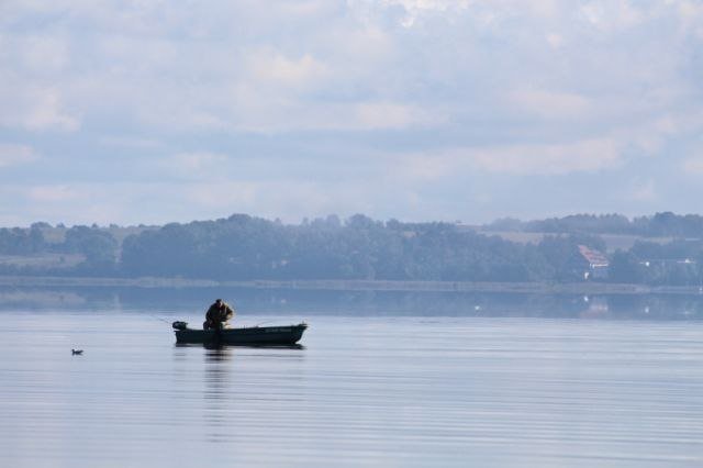 Angler auf dem Kummerower See, © Briese