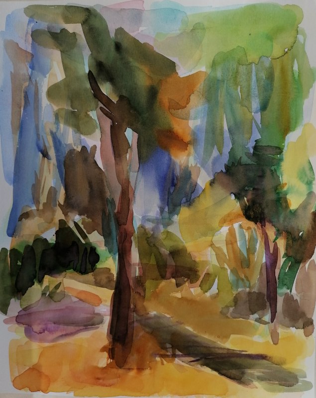 Aquarel, 2025, 32 x 24 cm // &copy; Anette Riesinger