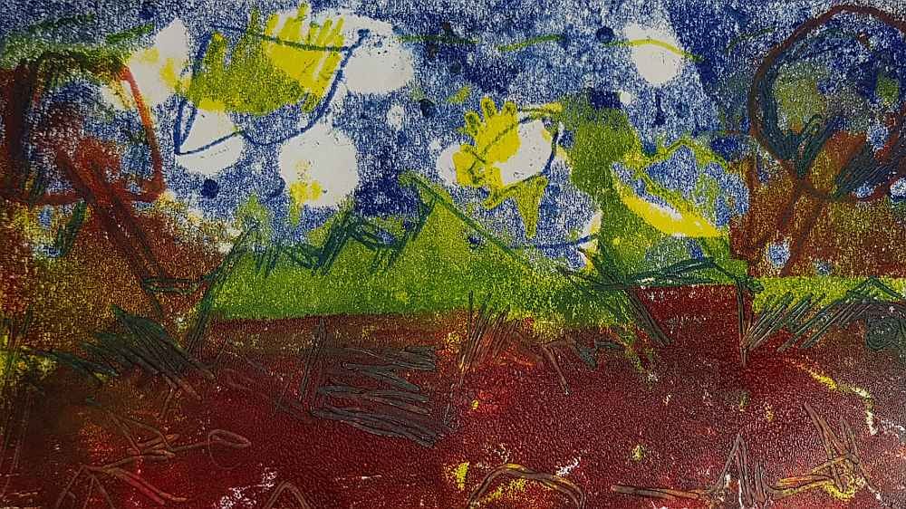 Onlinekurs Drucken ohne Presse, &copy; Heidrun Klimmey