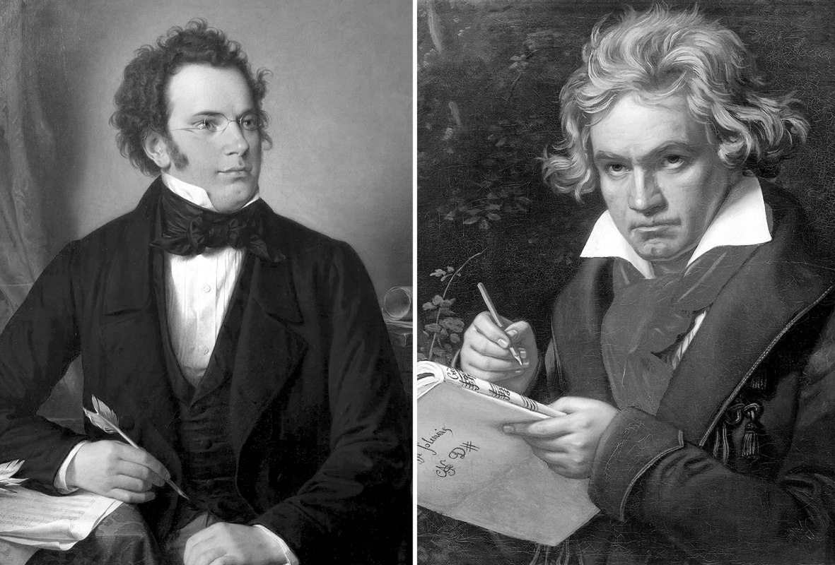 Franz Schubert, Ludwig van Beethoven // &copy; commons-wikimedia.org