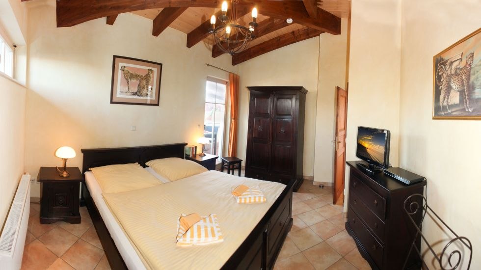 Schlafzimmer im Penthouse 26, &copy; Residenz Seestern, Banse & Klaus GbR