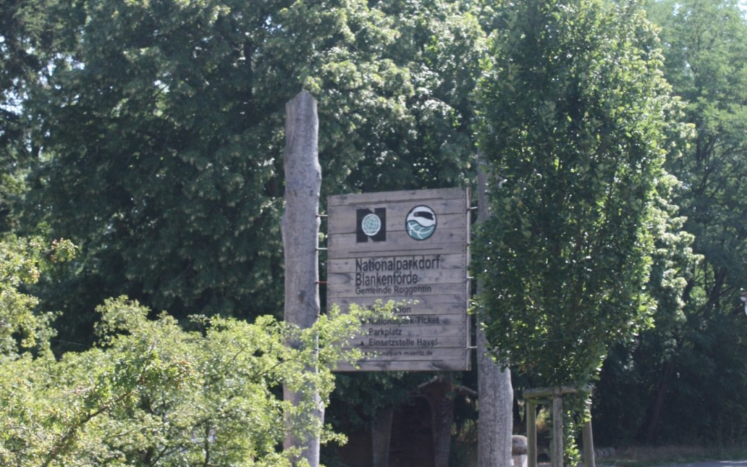 M&uuml;ritz-Nationalpark Eingang Blankenf&ouml;rde, &copy; Foto: Touristinformationen Wesenberg & Mirow, Mecklenburgische Kleinseenplatte