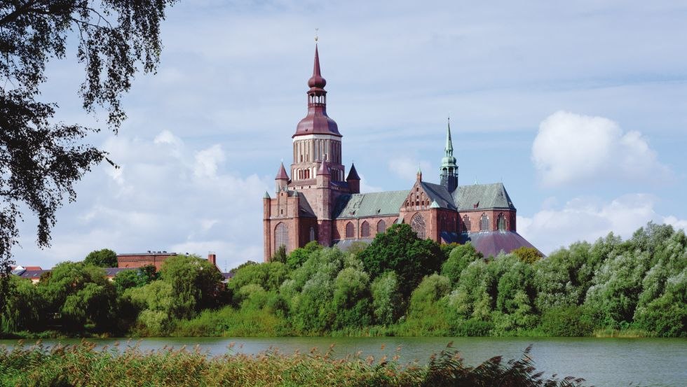 Die monumentale Marienkirche in Stralsund // © MV-T/Neumann Die monumentale Marienkirche in Stralsund // © MV-T/Neumann