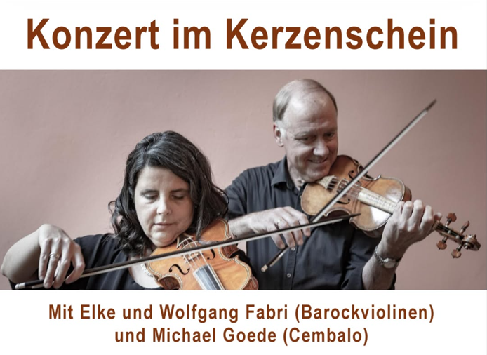 Eike und Wolfgang Fabri, Barockviolinen spielend // &copy; Fabri