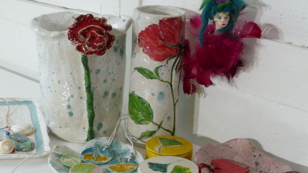 Vazen, juwelendoosjes, enz. // &copy; Andrea Budde, Rugensee