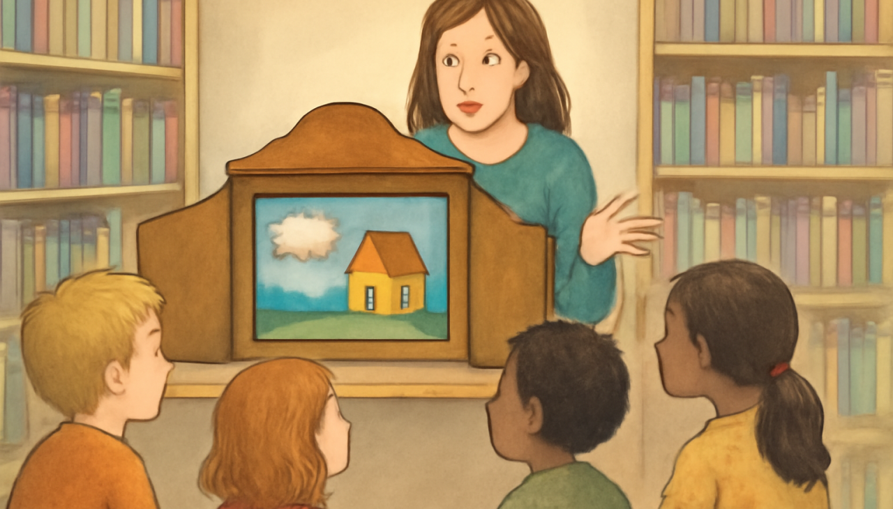 Kamishibai-Erzähltheater, © Stadtbibliothek Malchow Kamishibai-Erzähltheater, © Stadtbibliothek Malchow