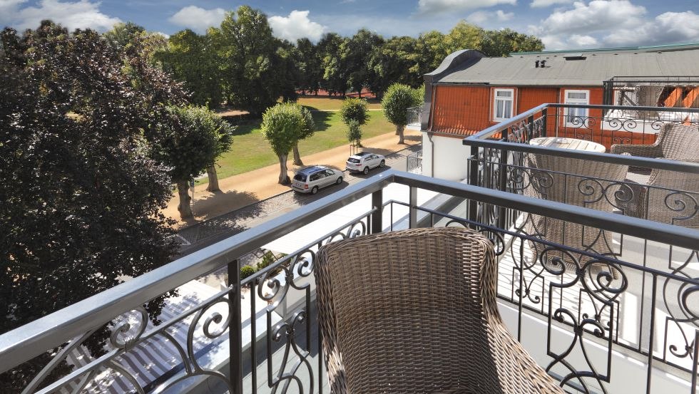 Prachtig uitzicht vanaf het balkon van een kamer // &copy; Europa-Hotel K&uuml;hlungsborn Hotelbetriebsgesellschaft mbH