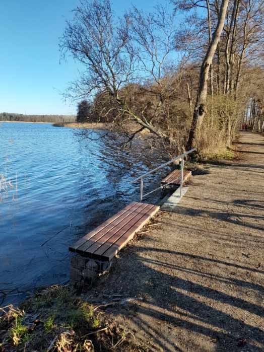 Kneipp watertrap faciliteit direct in het meer van Krakau // © Touristinformation Kneipp watertrap faciliteit direct in het meer van Krakau // © Touristinformation