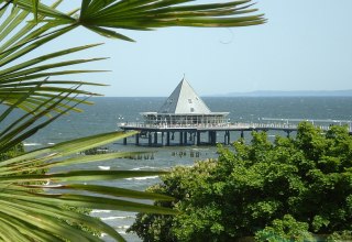 Met 508 meter is de pier in Heringsdorf de langste pier van Duitsland., © TMV/Fischer Met 508 meter is de pier in Heringsdorf de langste pier van Duitsland., © TMV/Fischer