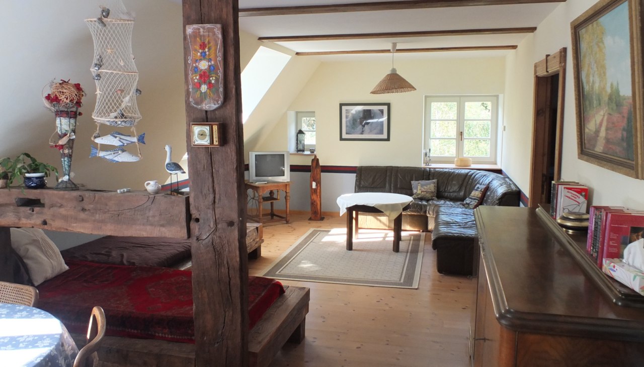 Ferienwohnung Wohnbereich, © Gutshof Alt Guthendorf/Topp Ferienwohnung Wohnbereich, © Gutshof Alt Guthendorf/Topp
