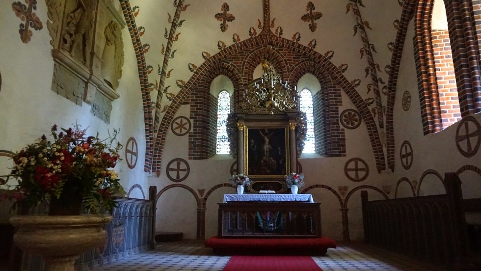 Reste einer gotischen figürlichen Malerei aus dem Ende des 14. Jahrhunderts, © Amt Recknitz-Trebeltal Reste einer gotischen figürlichen Malerei aus dem Ende des 14. Jahrhunderts, © Amt Recknitz-Trebeltal