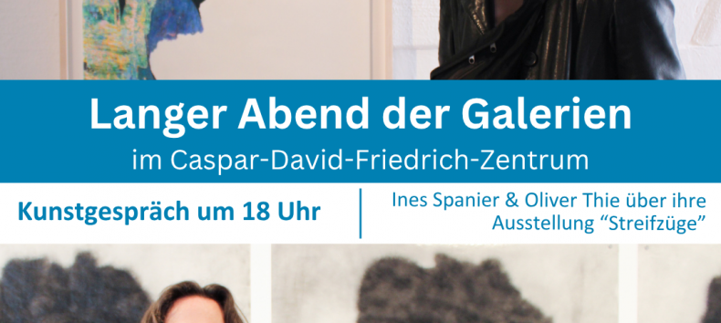 Kunstgespr&auml;ch zwischen Ines Spanier (oben) und Oliver Thie (unten) // &copy; &copy;Caspar-David-Friedrich-Gesellschaft e. V., Foto: Johanna Duffe 2026