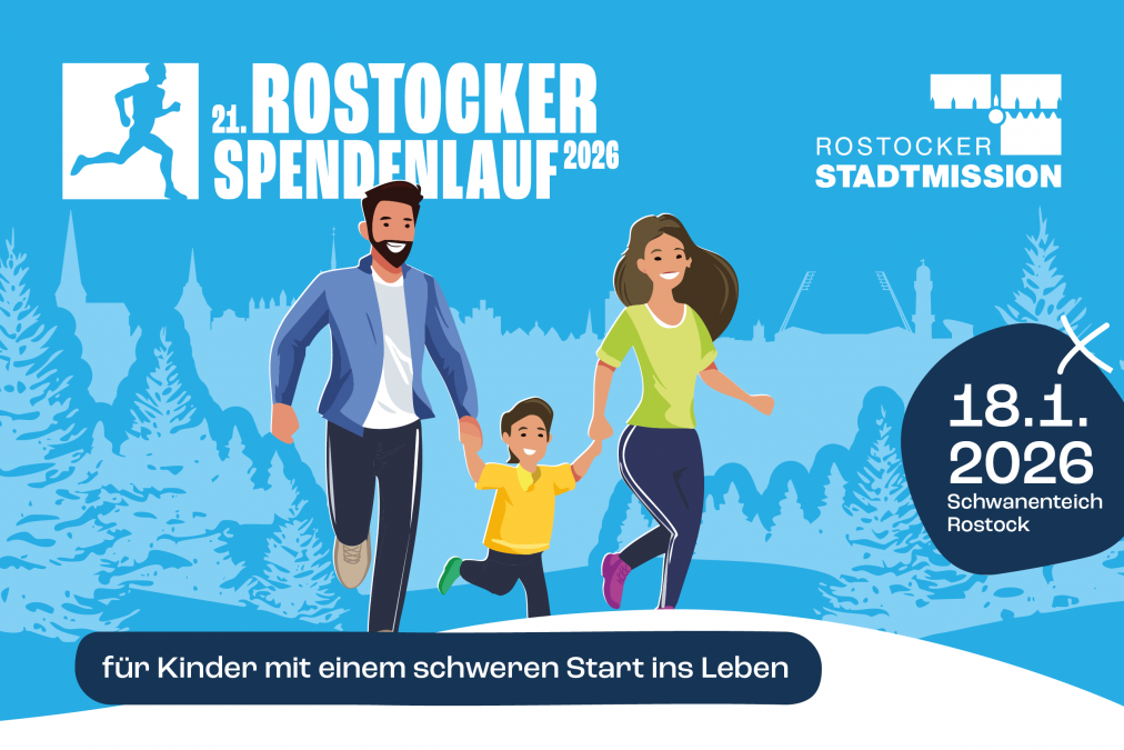 Zusammen mit der Rostocker Stadtmission laufen wir für Kinder mit einem schweren Start ins Leben, © Rostocker Citylauf e.V. Zusammen mit der Rostocker Stadtmission laufen wir für Kinder mit einem schweren Start ins Leben, © Rostocker Citylauf e.V.