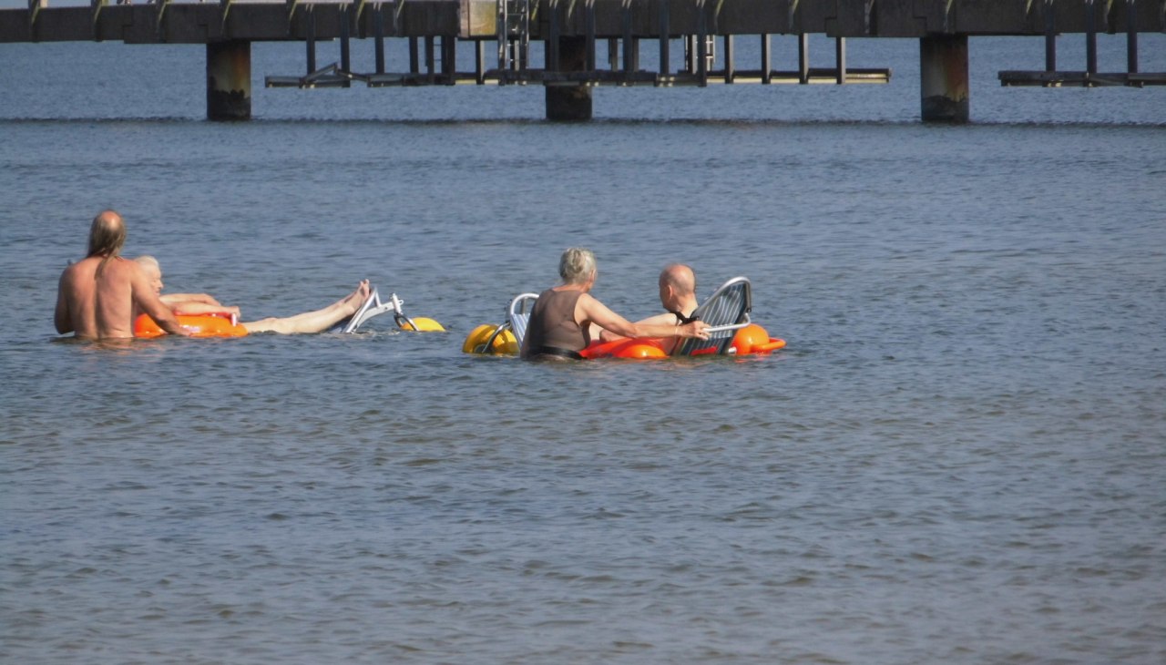 Einzigartiger Genuss für Rollifahrer, © Touristinformation Seebad Lubmin Einzigartiger Genuss für Rollifahrer, © Touristinformation Seebad Lubmin