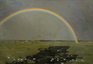 Landschaft mit Regenbogen, &copy; Kunstmuseum Schwaan