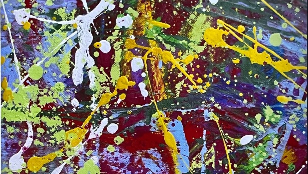 Detail aus Mai, Akryl auf Nessel, &copy; Ebba Sakel