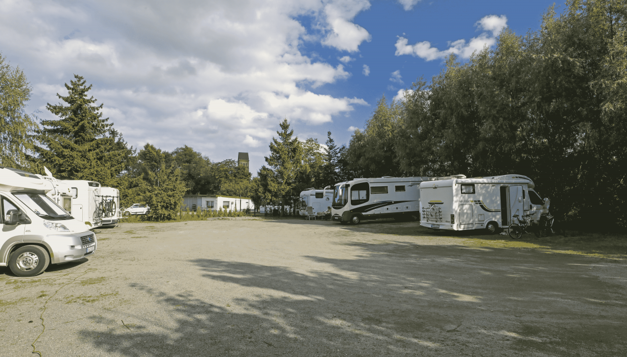 Caravans auf dem Stellplatz, © TMV/Gohlke Caravans auf dem Stellplatz, © TMV/Gohlke