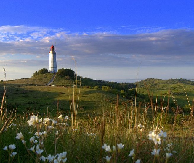 Das Wahrzeichen der Insel - Leuchtturm Dornbusch // © Robert Ott Das Wahrzeichen der Insel - Leuchtturm Dornbusch // © Robert Ott