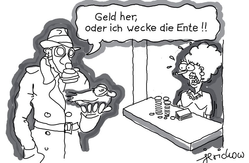 Vogelgrippe - Filzstift, EDV-Bearbeitung, &copy; "jerichow", Ralf Oeynhausen