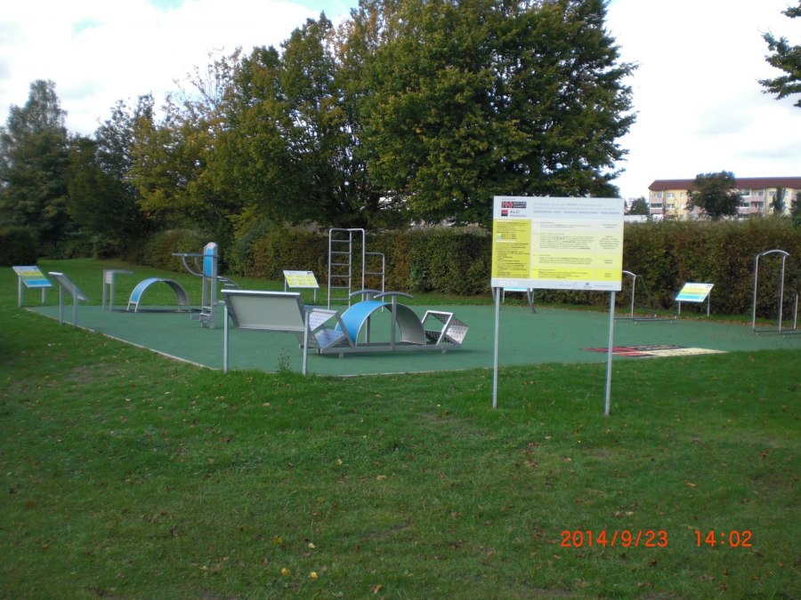 Fitnessparcours Volksbad, &copy; Stadt Waren (M&uuml;ritz)