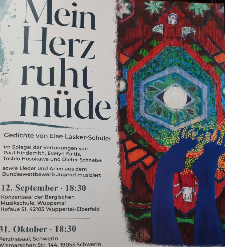 Plakat Mein Herz ruht müde // © Martina Scharstein Plakat Mein Herz ruht müde // © Martina Scharstein