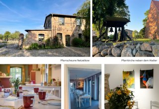 Die Pfarrscheune Netzelkow , mit dem wunderschönem Garten und der umgebenden Landschaft - genießen die Auszeit an diesem Ort und das Kunst machen - im Malen und Zeichnen // © Anne Brömme Die Pfarrscheune Netzelkow , mit dem wunderschönem Garten und der umgebenden Landschaft - genießen die Auszeit an diesem Ort und das Kunst machen - im Malen und Zeichnen // © Anne Brömme