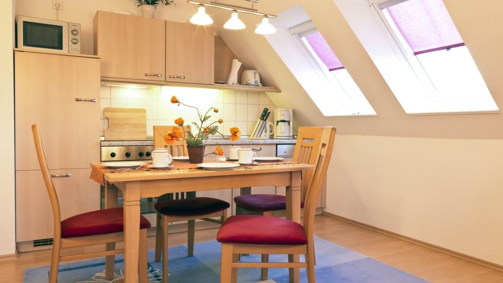 K&uuml;che in der Fewo Meeresrauschen, &copy; Poeler Appartement Service GmbH