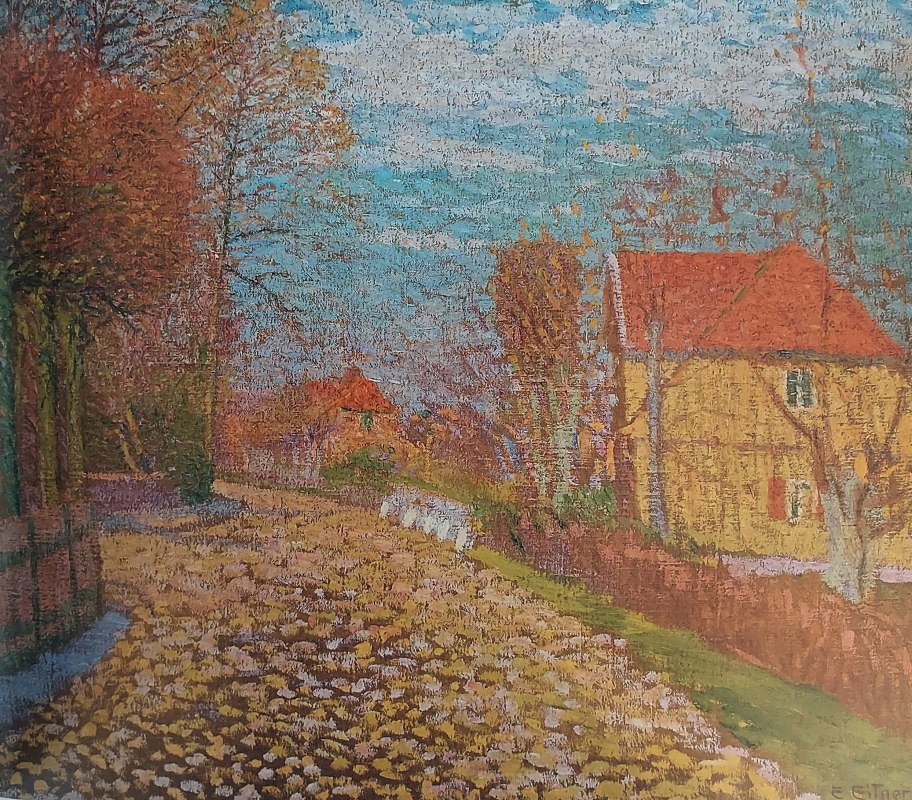 Dorfstra&szlig;e in Billwerder - 1897 Öl auf Leinwand, &copy; Kunstkaten