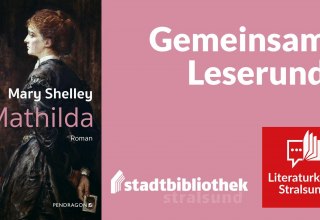Buchcover Mathilda und Logo des Literaturkreises Stralsund // &copy; Literaturkreis Stralsund