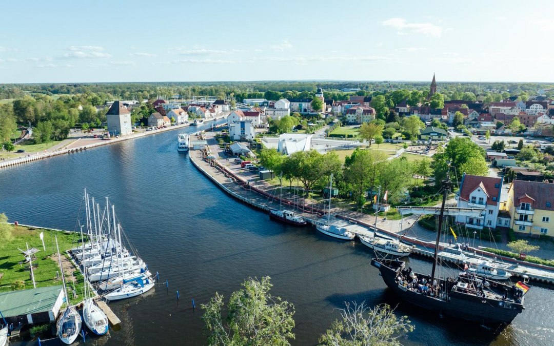 Hafen Ueckerm&uuml;nde Pommernkogge Ucra, &copy; TMV/G&auml;nsicke