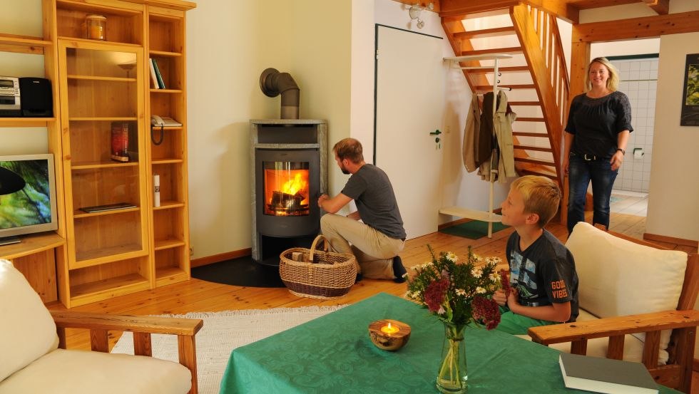 Wohnzimmeransicht der "Grünen FeWo" // © Palm's kinderfreundliches Ferienhaus Wohnzimmeransicht der "Grünen FeWo" // © Palm's kinderfreundliches Ferienhaus