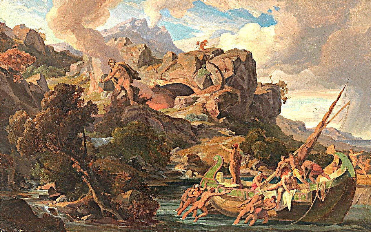 „Abfahrt vom Lande der Kyklopen“ // © Friedrich Preller (1804-1878) „Abfahrt vom Lande der Kyklopen“ // © Friedrich Preller (1804-1878)