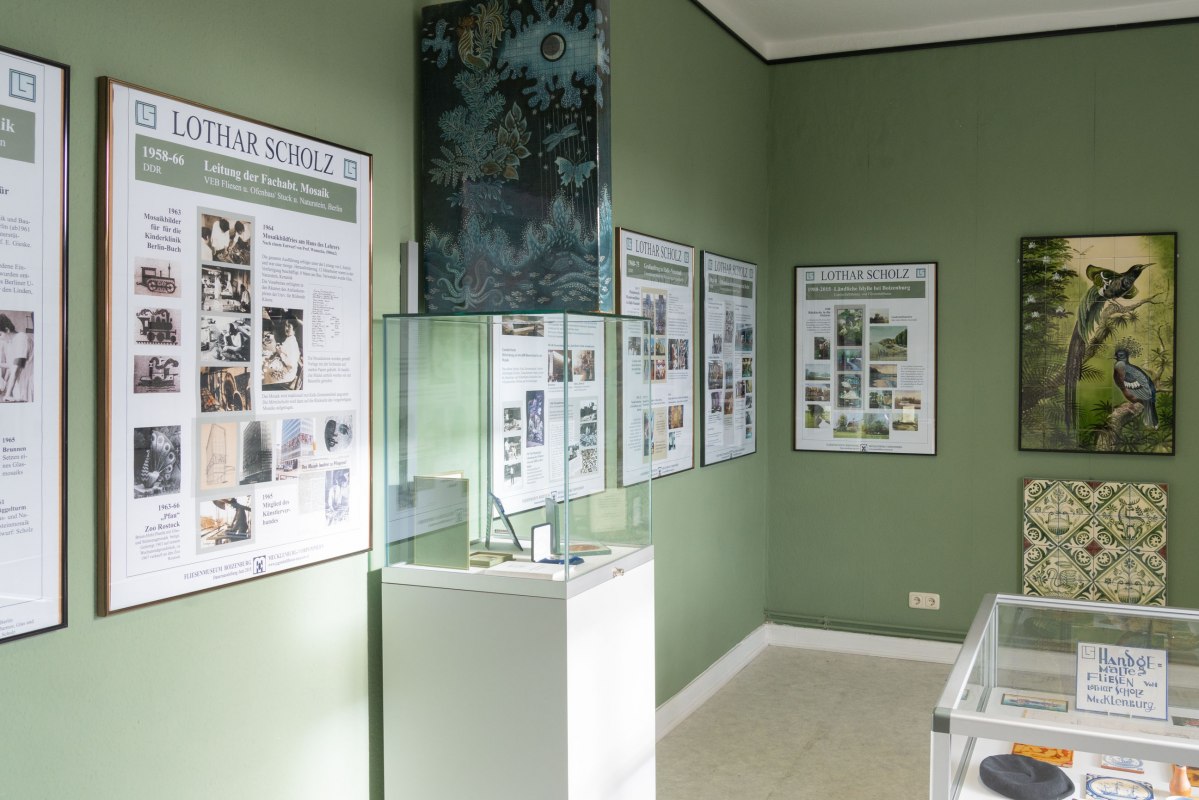 Ein Schwerpunkt sind Fliesen aus der Jugendstilzeit., &copy; Stadtinformation Boizenburg Elbe