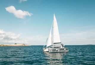 Segelspa&szlig; mit dem Katamaran in der d&auml;nischen S&uuml;dsee // &copy; Eric Beck