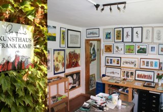 Blick in das Innere des Kunsthaus Frank Kamp // &copy; Rainer Gra&szlig;muck