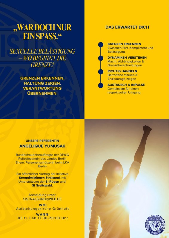 Flyer: Initiative Soroptimistinnen Stralsund laden ein // &copy; J.MakerPort