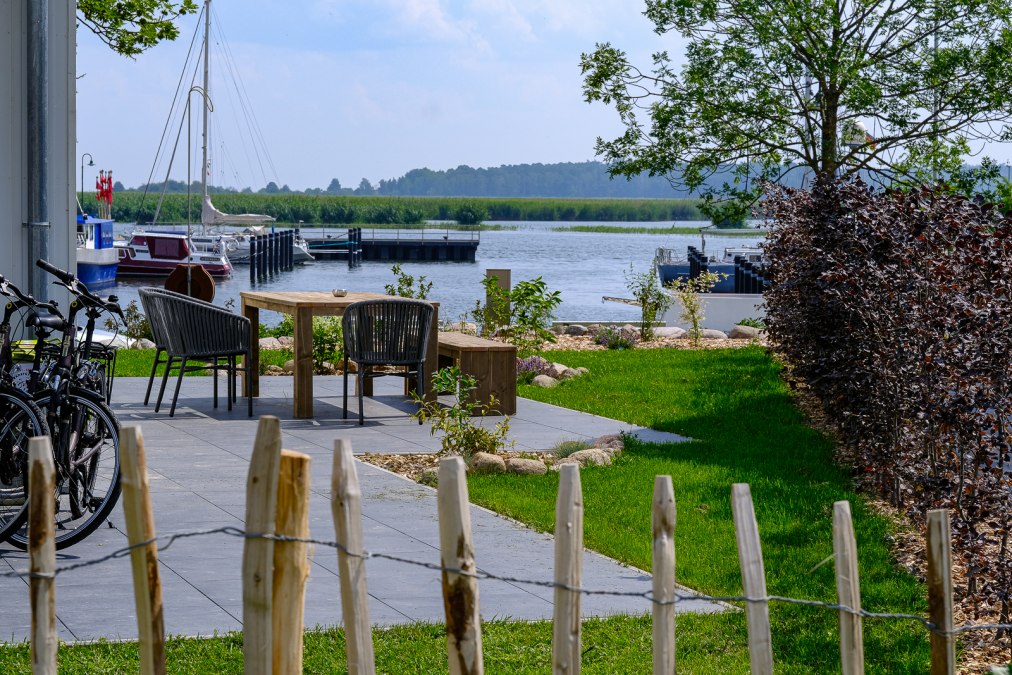 Uitzicht vanaf het terras, © Resort Stettiner Haff Uitzicht vanaf het terras, © Resort Stettiner Haff