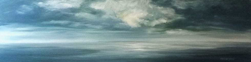 Öl auf Leinwand/ 2020/ 120 x 30 cm, © Matthias Heinz