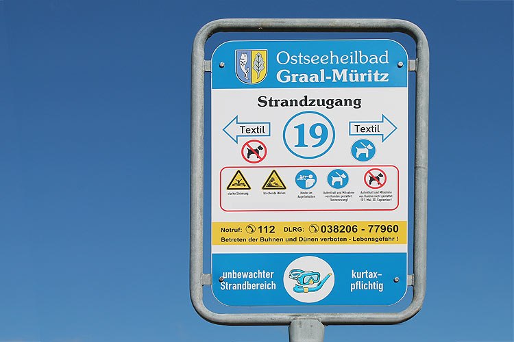 Hondenstrand in Graal-M&uuml;ritz // &copy; Tourismus- und Kur GmbH Graal-M&uuml;ritz