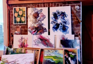 Malerei Julia Seemann, &copy; S&uuml;dliche Boddenk&uuml;ste