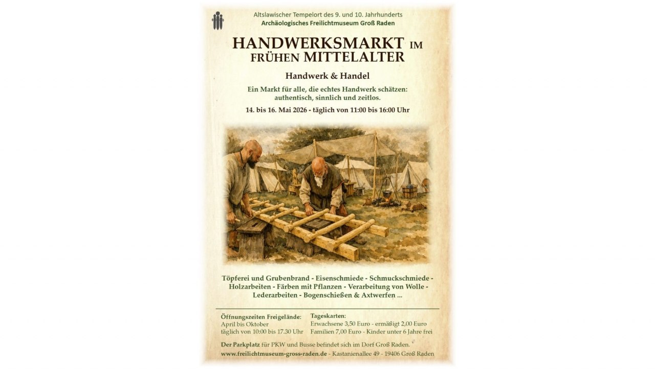 Gro&szlig; Raden Handwerker in Gro&szlig; Raden // &copy; Arch&auml;ologisches Freilichtmuseum Gro&szlig; Raden